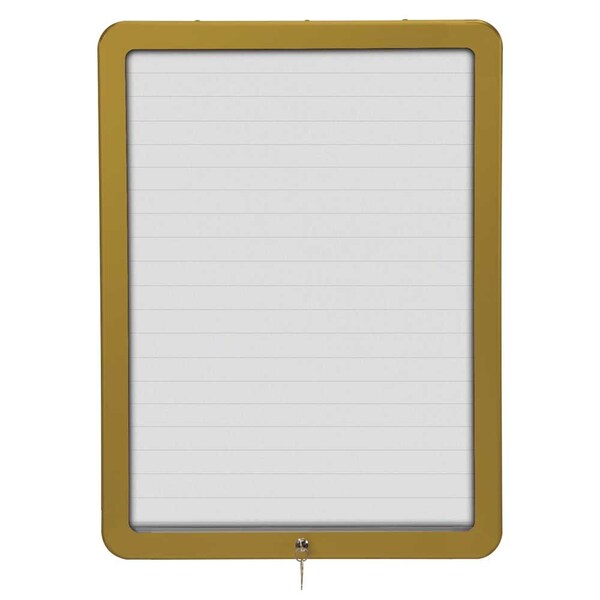 Sliding Door Wood Corkboard, 48"x36", Ligh, UV9003OCS-LTOAK-MEDGRY